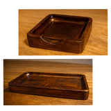 Premium Walnut Desk Docking Station – Handcrafted Wooden Organizer for Phone, Glasses & Daily Essentials