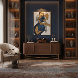 Wooden Wine Rack – Modern Countertop Wine Bottle Holder – Decorative Solid Wood Wine Stand for Kitchen, Bar & Dining