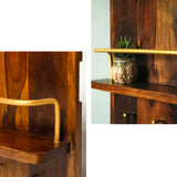 Solid Wood Meter Board Cover with Easy-Open Door & Multi-Purpose Shelf – Decorative Concealment Panel