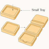 Premium Walnut Desk Docking Station – Handcrafted Wooden Organizer for Phone, Glasses & Daily Essentials