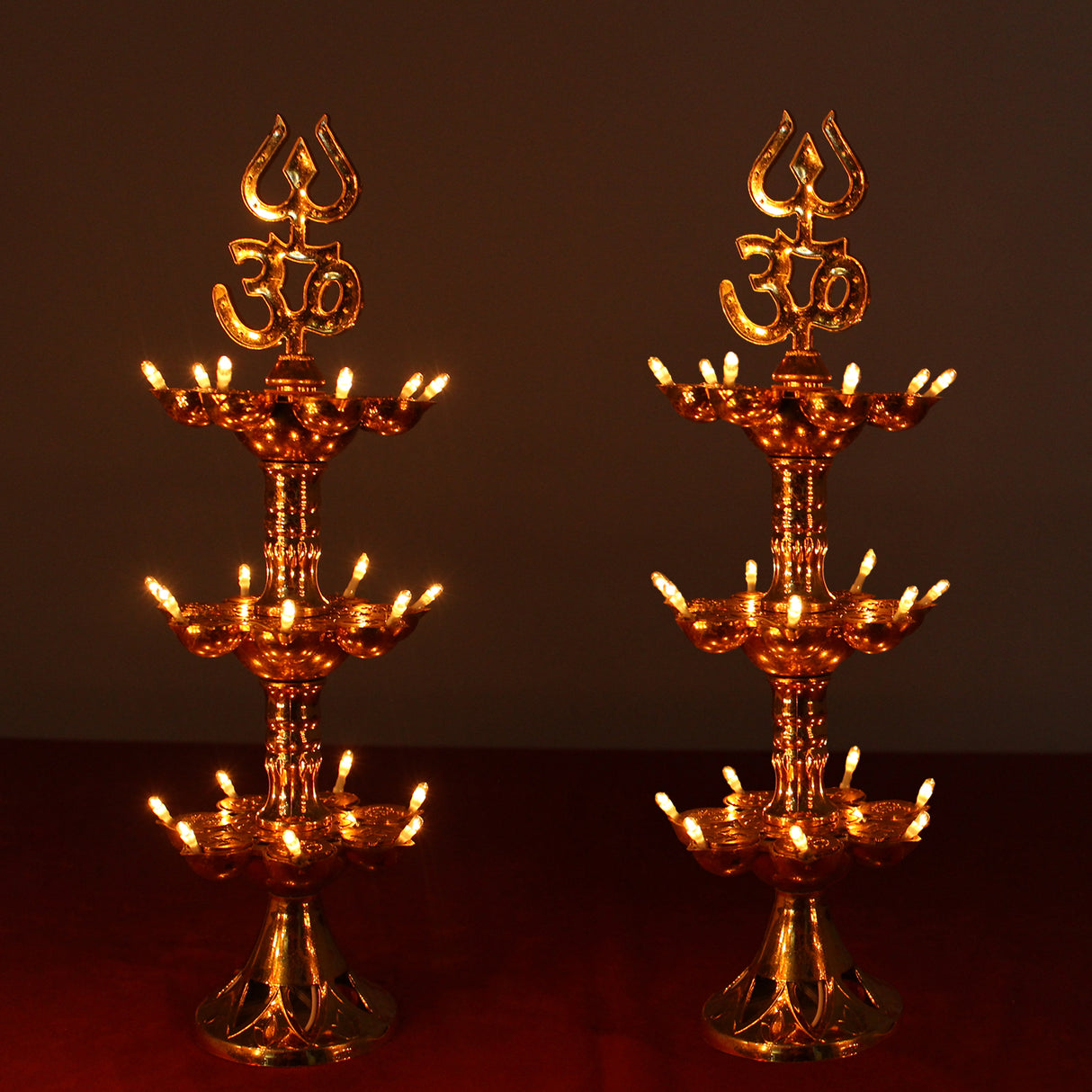 Electric Diya Pooja LED Light For Mandir Home Decor (Pack of 2)