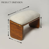 Solid Wood Cushioned FootstSolid Wood Cushioned Meditation Stool – Handcrafted Upholstered Seat for Prayer & Mindfulnessool – Handcrafted Upholstered Ottoman for Home Interiors