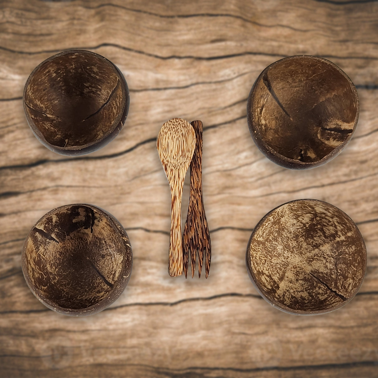 Sustainable Eco-Friendly Coconut Bowl Set for Natural Kitchen Décor