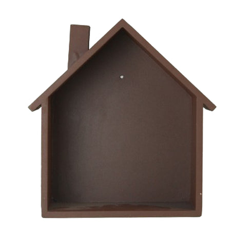 Wooden Hut Shape Wall Shelf