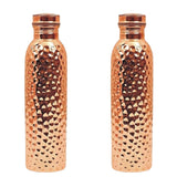 Copper Water Bottle Set of 2