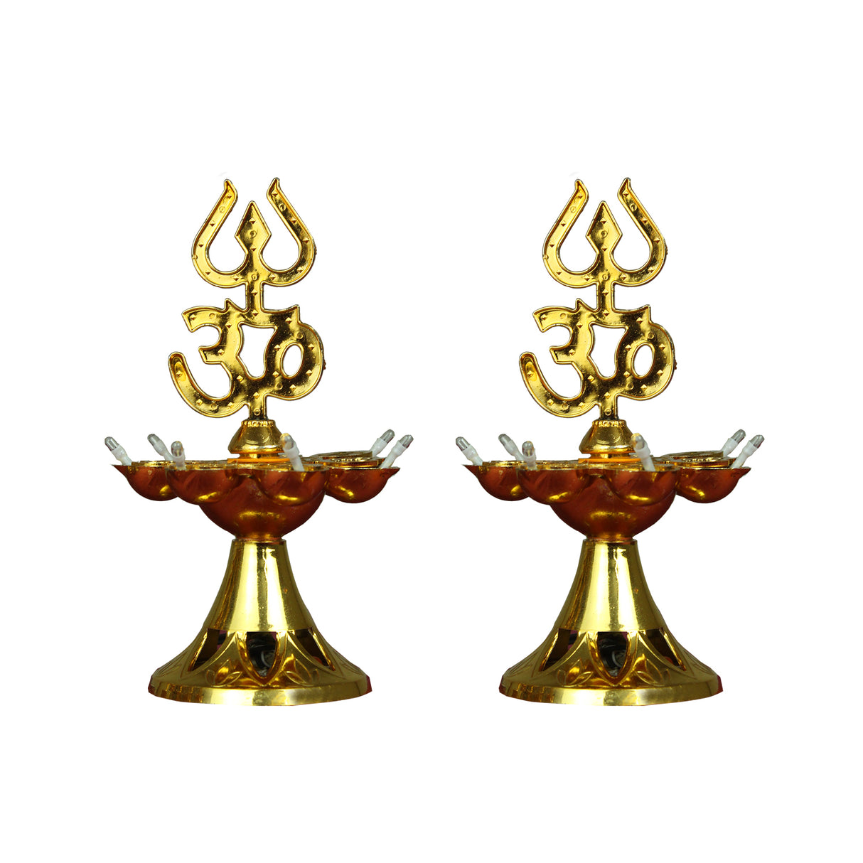 Electric Diya Pooja LED Light For Mandir Home Decor (Pack of 2)