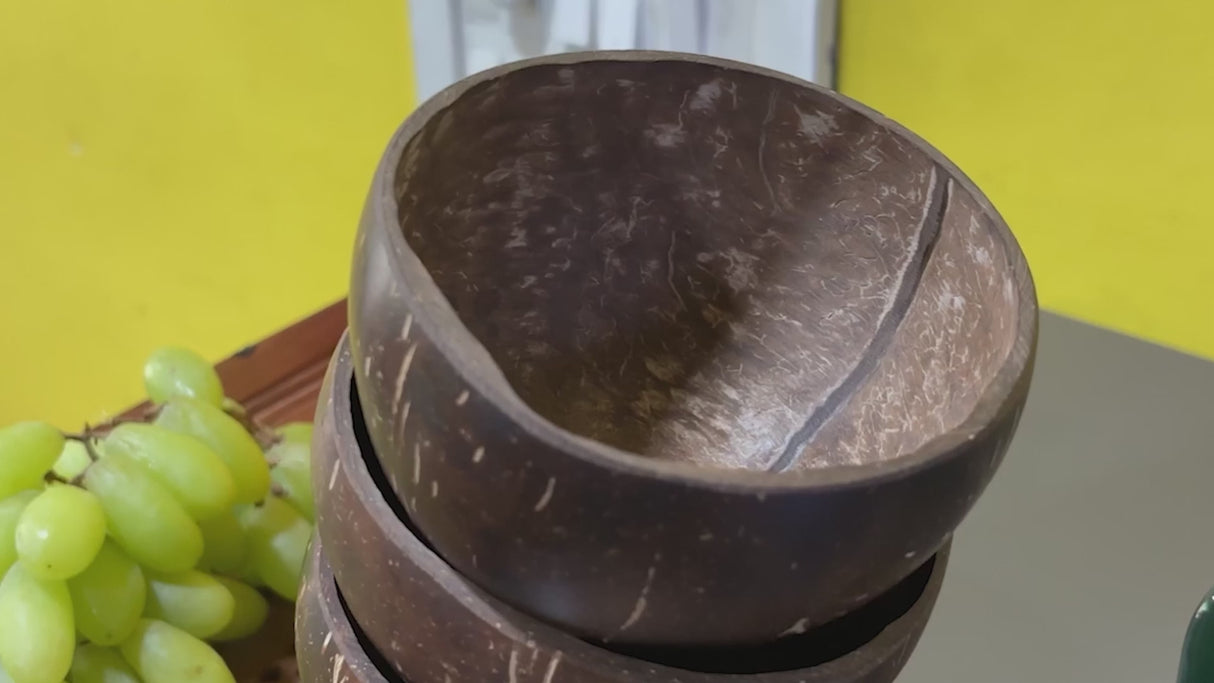 Sustainable Eco-Friendly Coconut Bowl Set for Natural Kitchen Décor