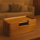 Handcrafted Wooden Cable Management Box - Premium Power Strip & Wire Organizer for Desk and Bedside