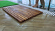 Foldable Teak Shower and Bath String Mat - (33" x 20")