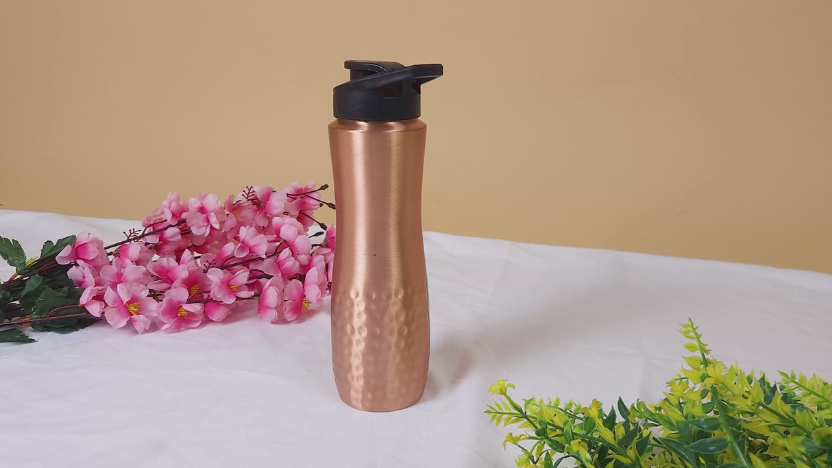 Pure Copper Sipper Water Bottle