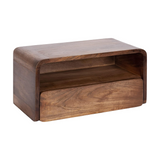 Modern  Floating Side Table with Drawer 18 x 10 x 9 Inches